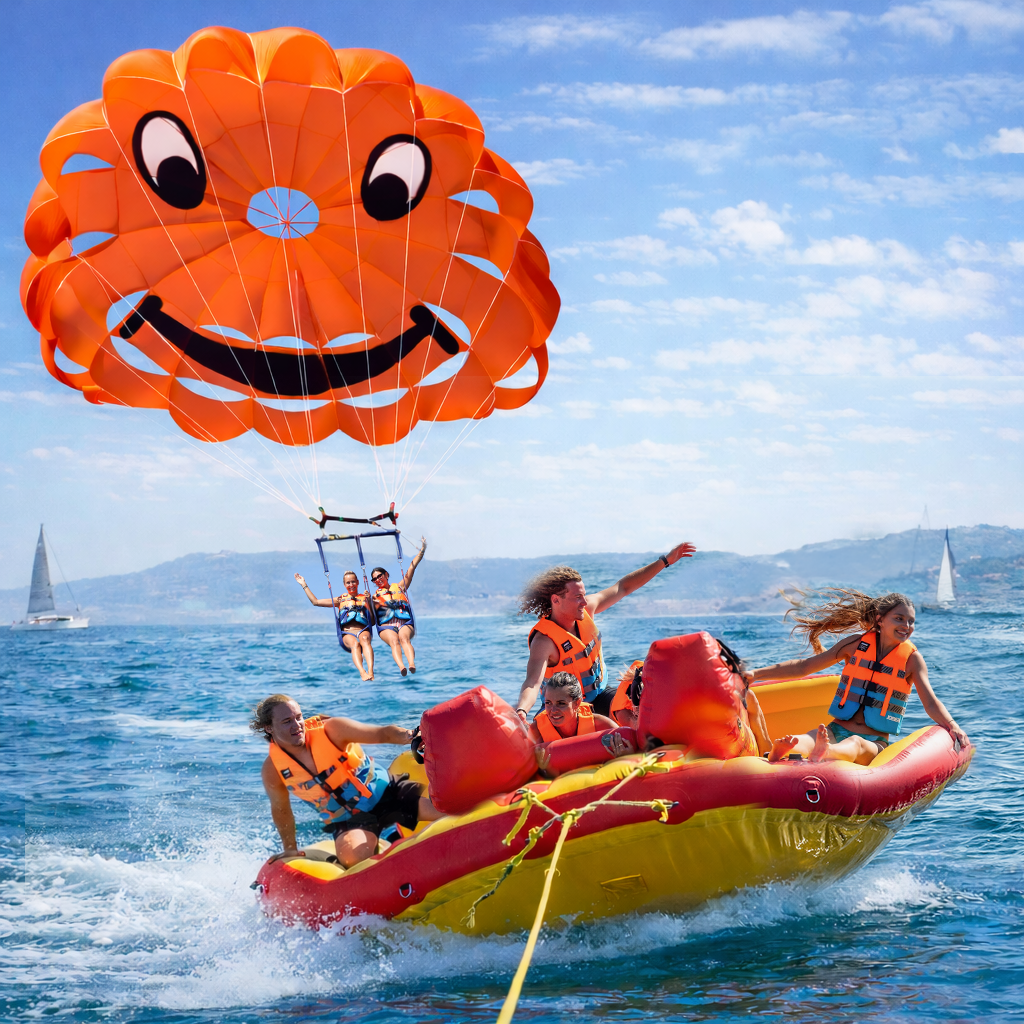 pack-parachute-bouée-tractée-mandelieu-watersports-cannes-théoule